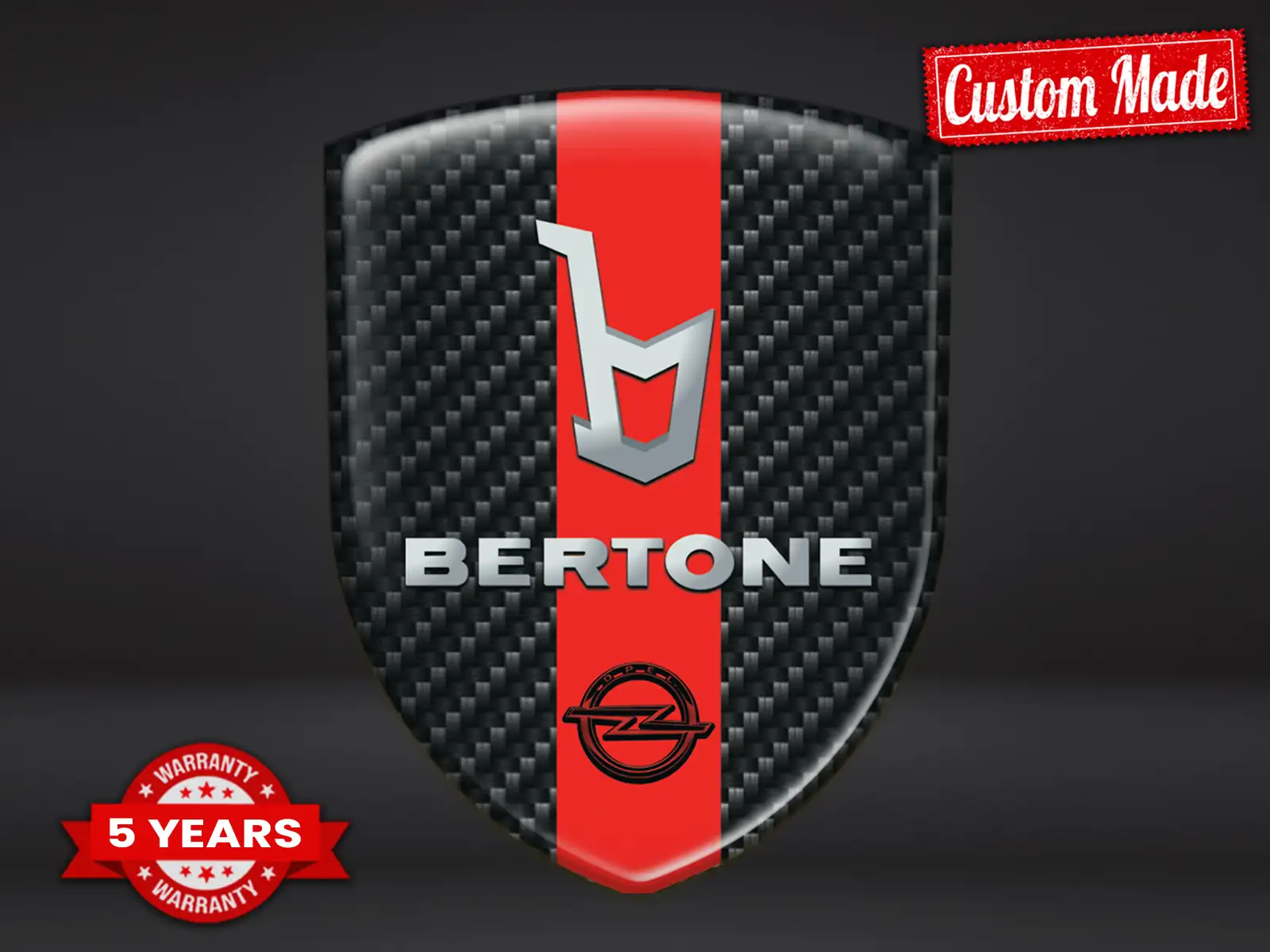Bertone Autocollants Pare-Chocs Limité Course Moderne